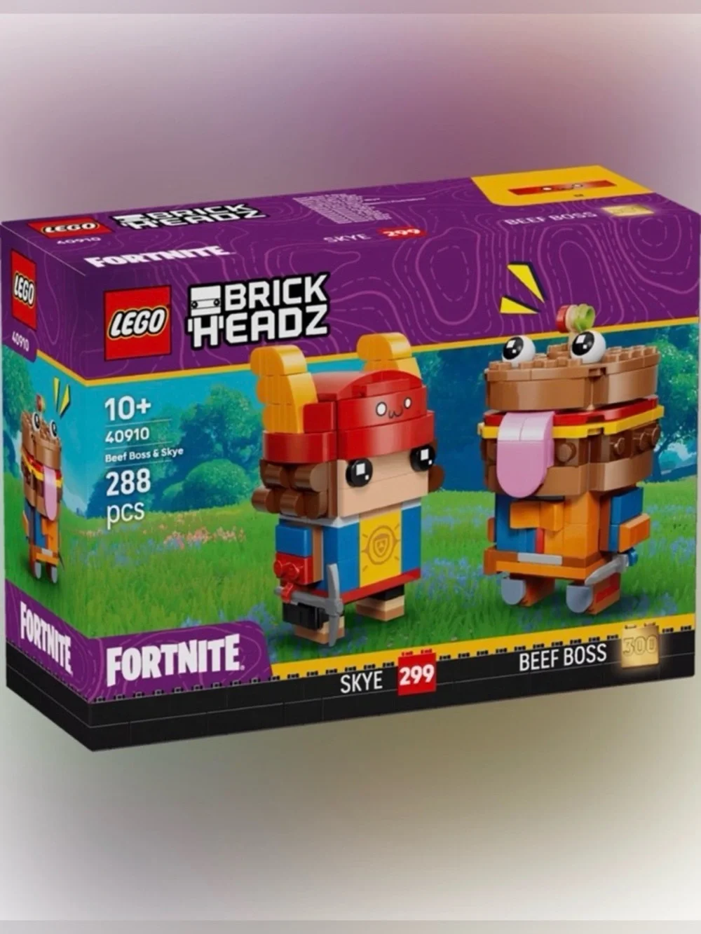 LEGO 40910 Fortnite BrickHeadz Beef Boss & Skye Figures New